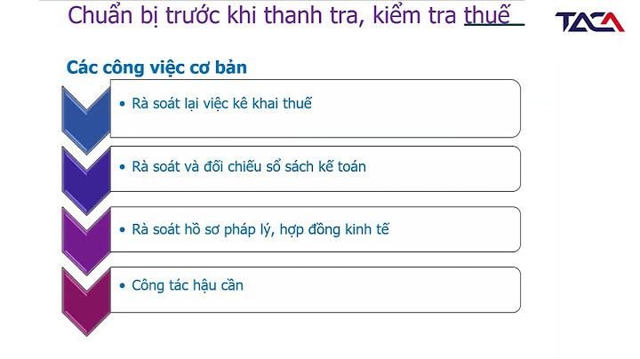 Hướng dẫn làm hồ sơ thanh tra thuế