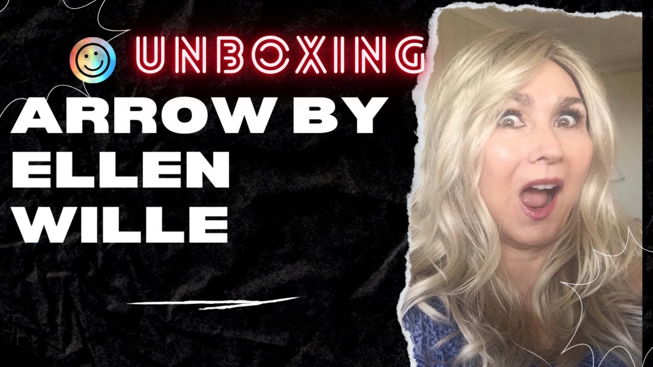 ARROW by ELLEN WILLE, UNBOXING/CHAMPAGNE ROOTED/LACE front, monofilament left sided part. Synthetic.