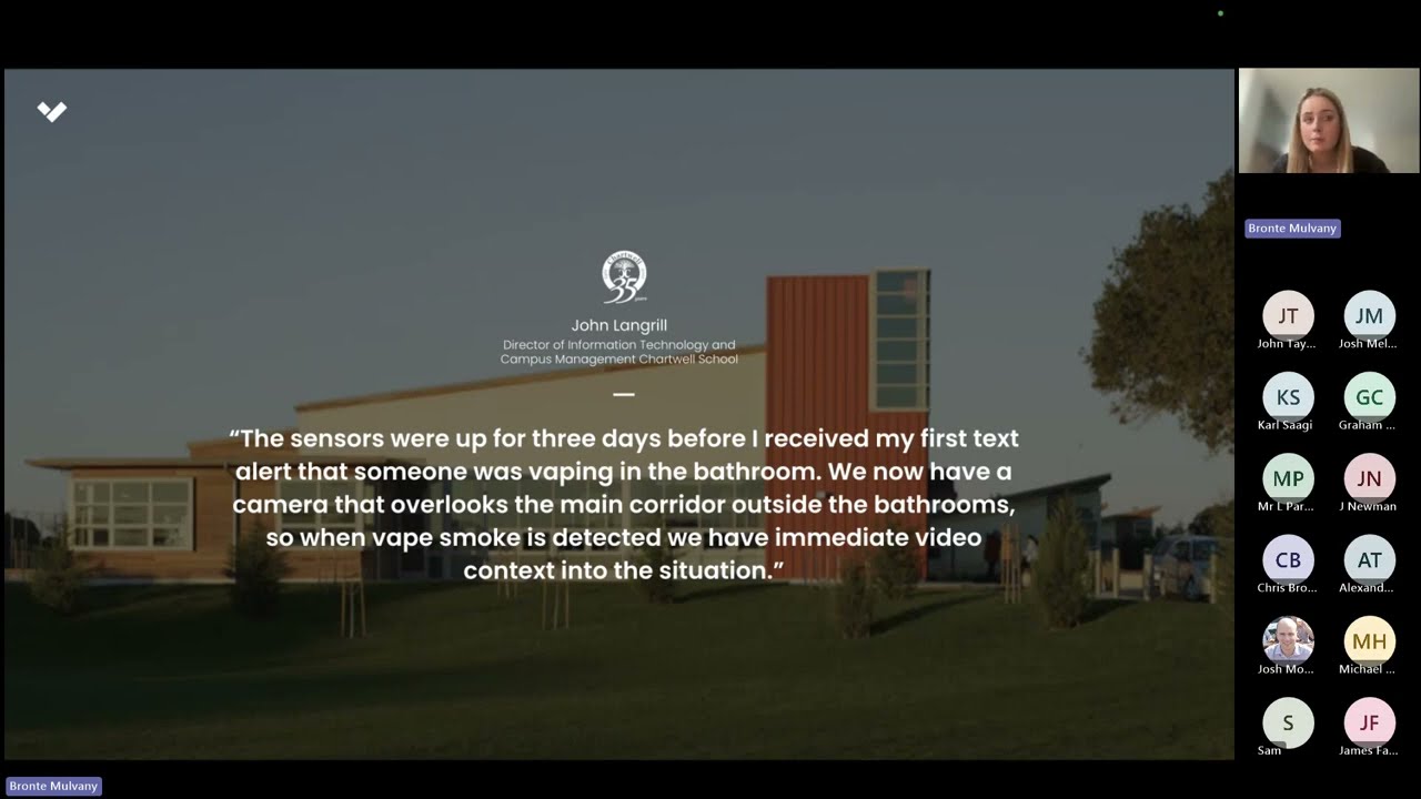 Curb Vaping and Protect Students with Verkada's Hybrid Cloud Sensors and Security Solutions Curb Vaping and Protect Students with Verkada's Hybrid Cloud Sensors and Security Solutions