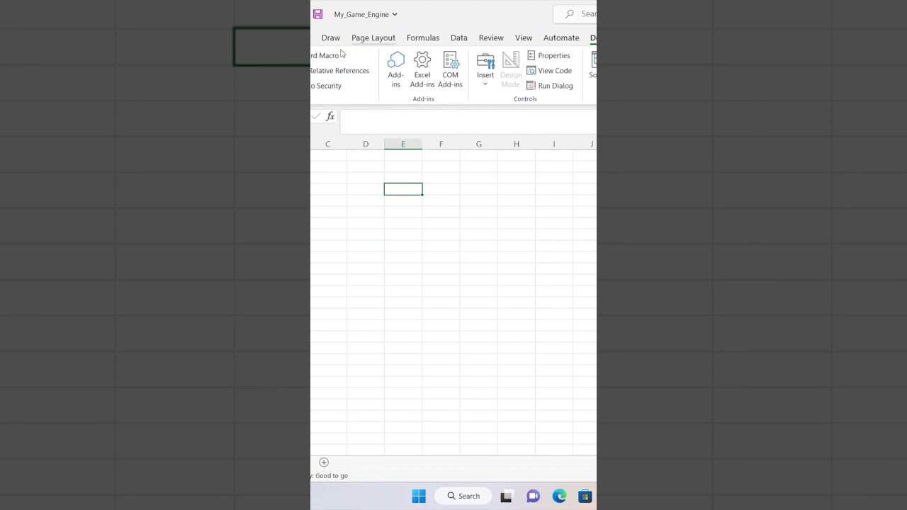 I made a game in Microsoft Excel 