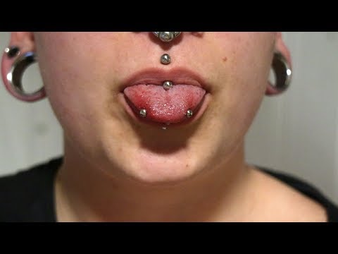 Vintage grannies piercing tongue