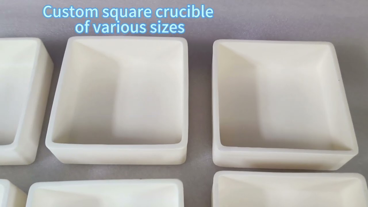 Precision Ceramic Crucible 99% Al2O3 Rectangular Crucible Tray for Labware