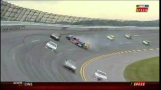 Bobby Labonte Kurt Busch Landond Cassil Bad Crash NSCS Amp Energy 500Talladega.mpg