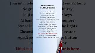 Expresii Simple Partea 1- Invata Limba Engleza