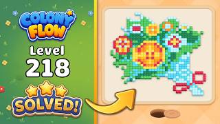 Colony Flow! - Level 218 Walkthrough 🧩 | Solution & Gameplay (ABI GAMES) 🐜