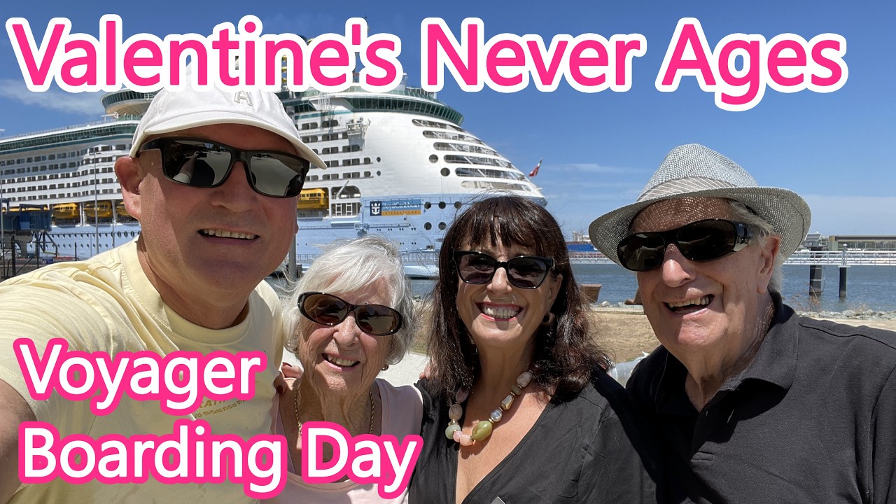 Never Too Old to Cruise - Boarding Day on Royal Caribbean Voyager of the Seas Valentine's Cruise