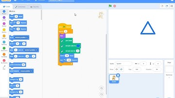 DRAW A TRIANGLE IN SCRATCH | latest computer videos | Latest IT videos | 2022