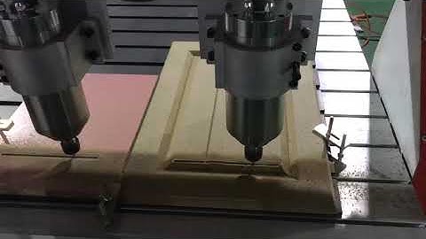 CNC router with 2 spindles