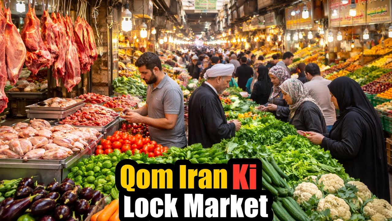 Qom Iran Local Market | Sabzi, Gosht, Murghi Wholesale Rates