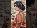 🤎 ASMR Creative Journaling | Vintage Portait 🤎 #creativejournaling #scrapbooking #asmr #shorts