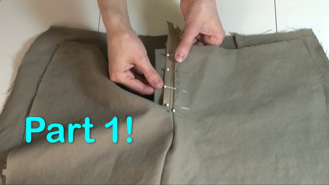 How To Sew Fly Front Zipper/ Invisible Zipper