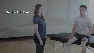 Getting Into Bed With Hip Precautions