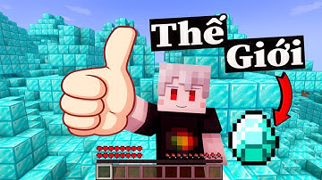 Sinh Tồn Minecraft Bất Ổn Nhưng Cả Thế Giới Là Kim Cương 🤣 Và Chỉ Có 1 Ô Nước