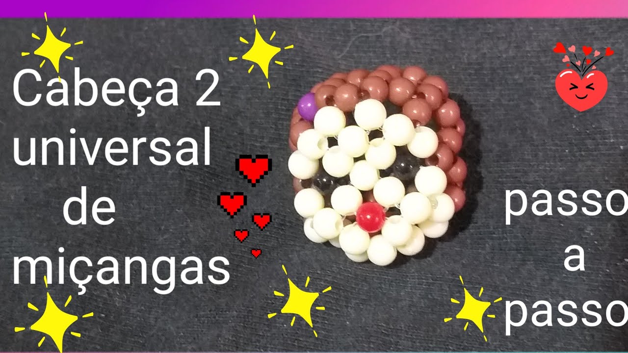 Cabeça 2 universal de miçangas