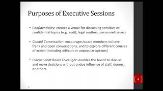 Board Basics: What a Nonprofit Board Should Know About Meeting in Executive Session