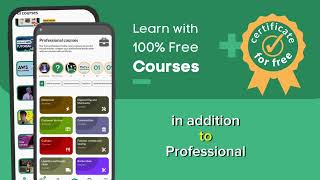 This App has 100% free online Courses + Certificates - Discover this sensational application screenshot 1