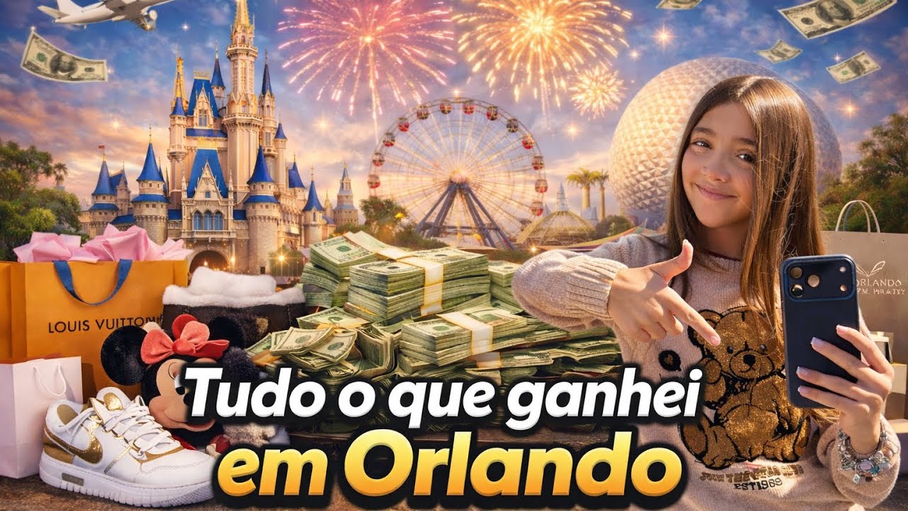 TUDO O QUE EU GANHEI EM ORLANDO 🇺🇸/ COMPRINHAS, PRESENTES E SURPRESAS 