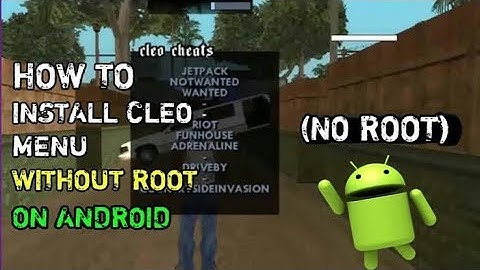 How To Install Cleo Menu Or  Cleo Scripts  in GTA SA Android  2018
