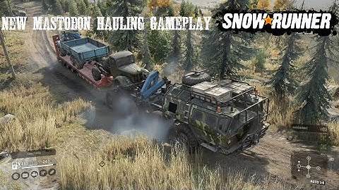 Mastodon ZikZ 612H New DLC Truck Gameplay SnowRunner Phase 9 Carrying Trucks Back To The Garage