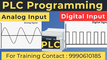 Analog inputs & Outputs in PLC | Analog and Digital input in PLC | PLC Analog Programming tutorial