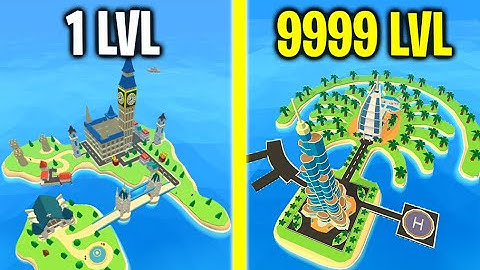 Idle Island Inc! Part 3 MAX LEVEL Modern Cities, Big Ben, Empire State, Burc Halife EVOLUTION! (End)
