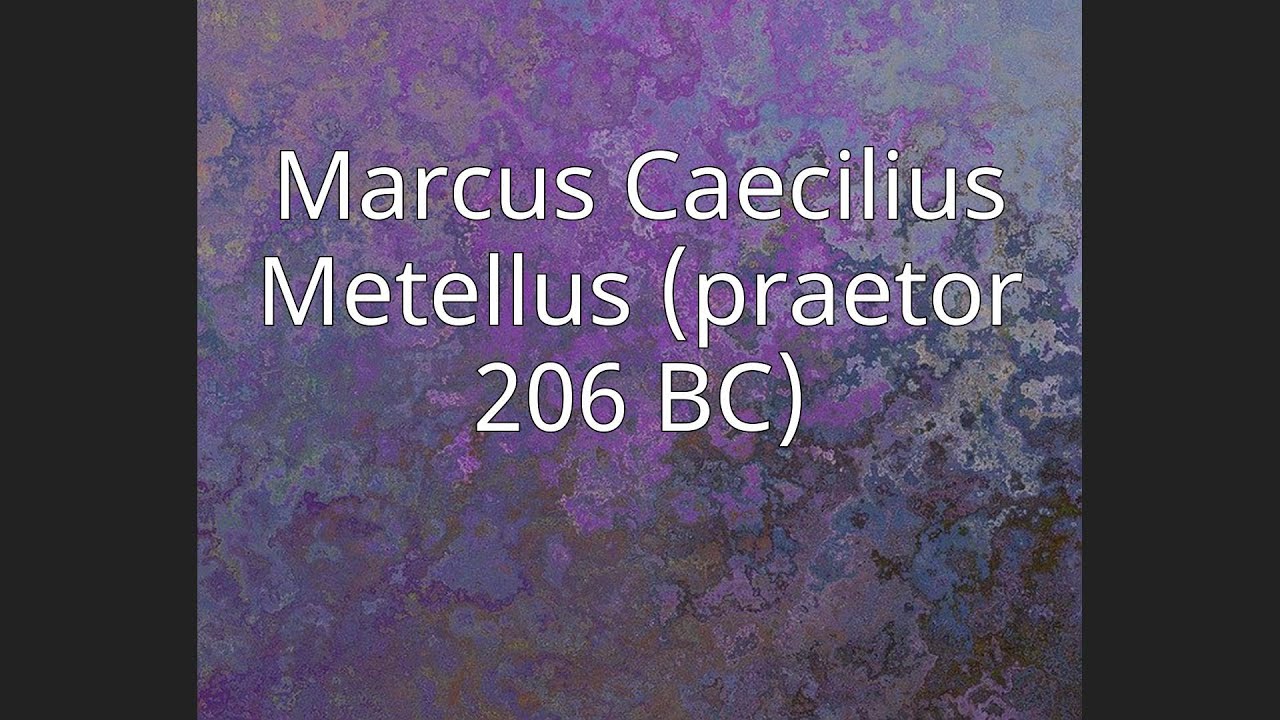Marcus Caecilius Metellus (praetor 206 BC)