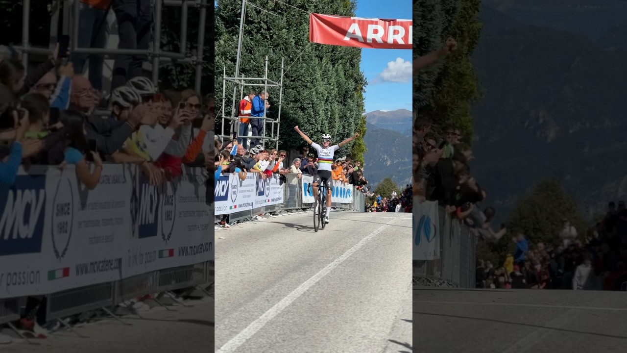 Il campione del mondo Lorenzo Mark Finn vince sul Ghisallo