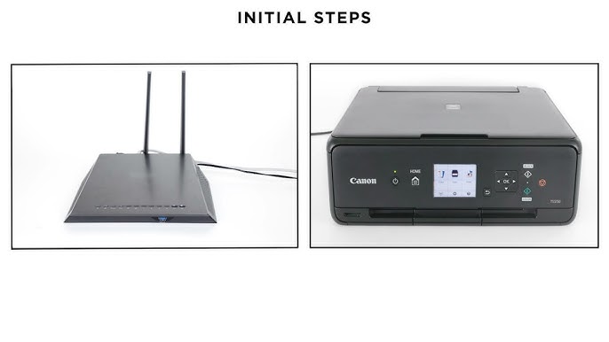 PIXMA TS5350 & TS5340 Wi-Fi Setup - WPS Connection Method - YouTube | Tintenstrahldrucker