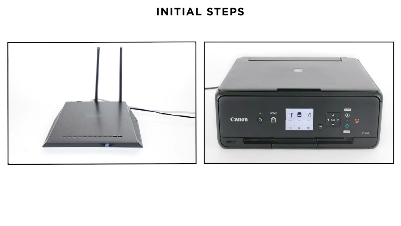 PIXMA TS5150 & TS5140 Wi-Fi Setup - WPS Connection Method 