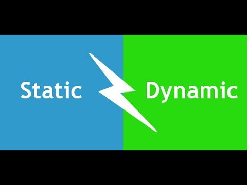 What is difference between Static & Dynamic websites?