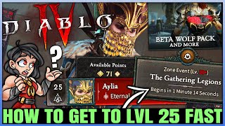 Diablo 4 - Get Every Class to Level 25 FAST & Unlock Full Game Rewards - Leveling & Renown Guide!