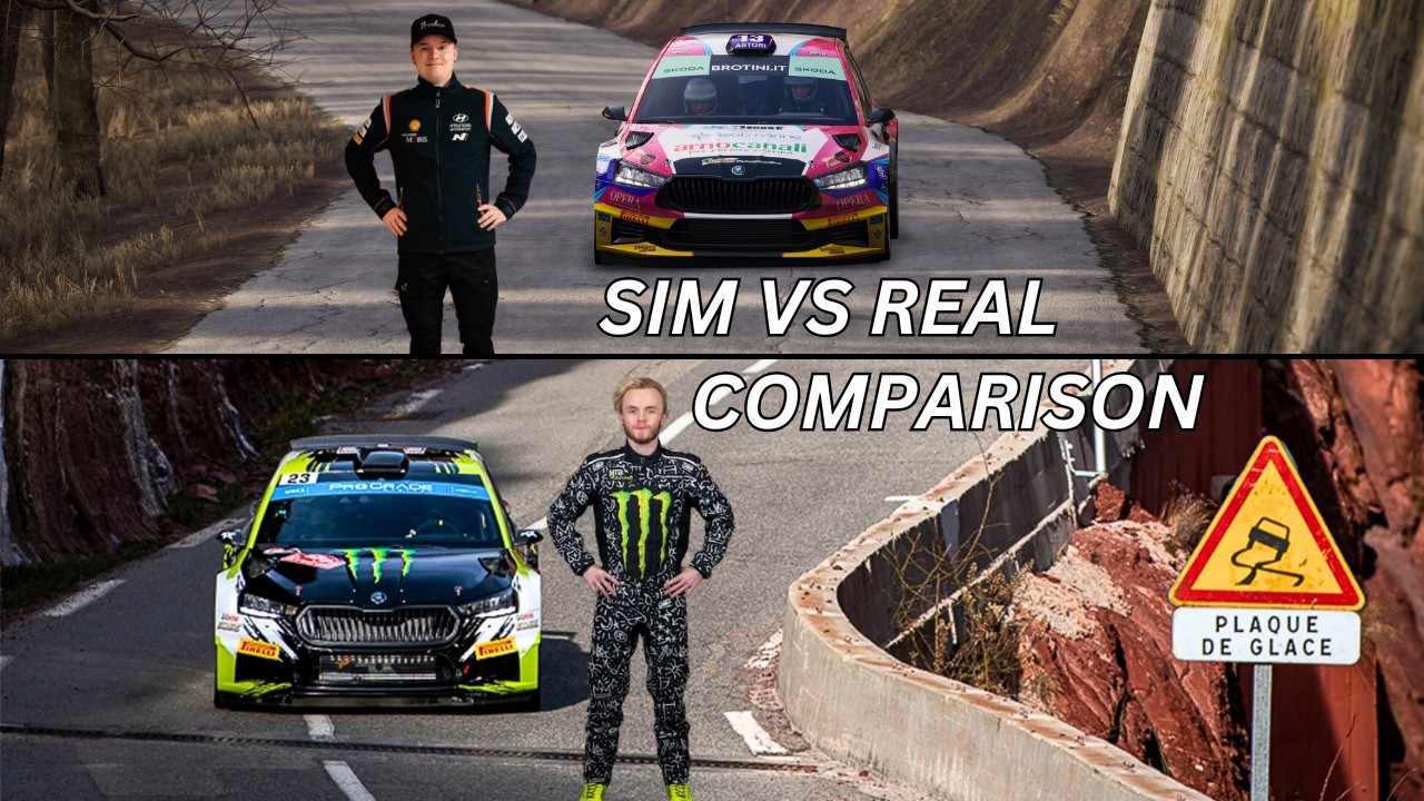How realistic is Assetto Corsa Rally? Onboard vs Oliver Solberg in Monte Carlo 0.3 update