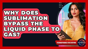 Why Does Sublimation Bypass The Liquid Phase To Gas? - Thermodynamics For Everyone