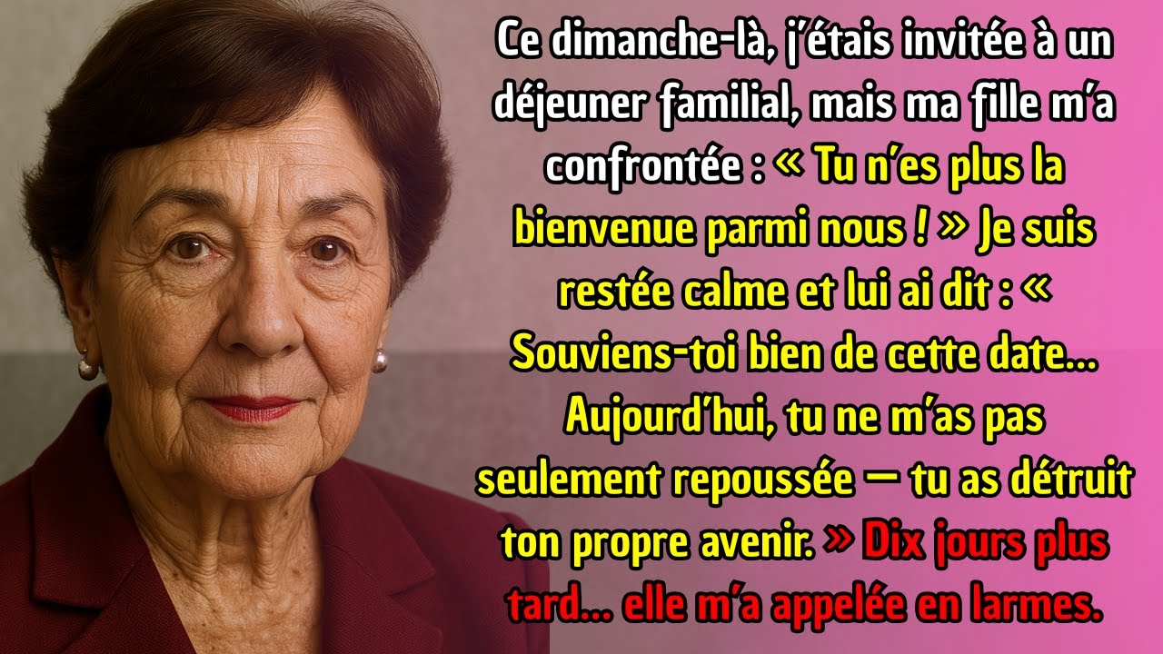 À table, ma fille m’a dit : “Tu n’as plus ta place ici, pars et ne reviens jamais.”