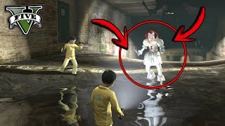 ENCONTRÉ A ESO EL PAYASO (IT) PENNYWISE !! - GTA V [Secreto/Misterio/Mod]