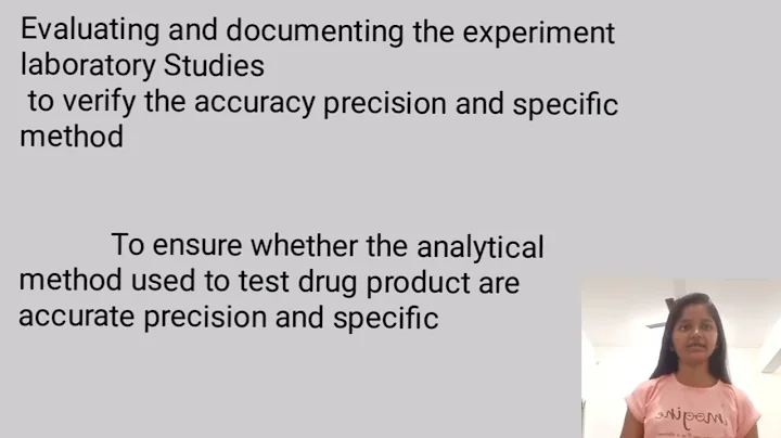 Introduction of analytical method validation