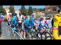 Salida de la etapa 2 (Llodio-Amurrio) de la Itzulia o Vuelta al País Vasco el 6-4-2022