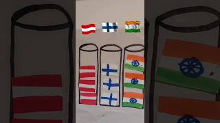 How to draw 🇦🇹🇫🇮🇮🇳 Game 🎮 play flag drawing #art #viralshort #shortvideo #dipmalakidrawing #yt