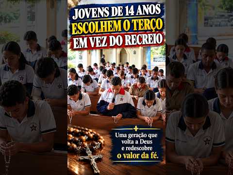 Jovens de 14 Anos Escolhem o Terço em Vez do Recreio #RenascimentodaFé #santoterço #rosario