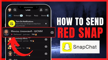 How to send Red Snap on SnapChat