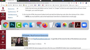 Creating and Implementing a Favicon in your Website