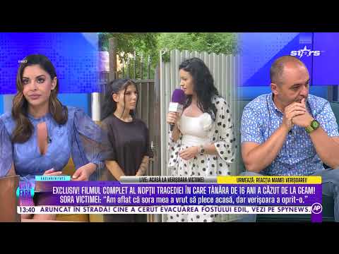 EXCLUSIV! FILMUL COMPLET AL NOPȚII TRAGEDIEI ÎN CARE TÂNĂRA DE 16 ANI A CĂZUT DE LA GEAM!