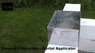 Skrzynka Murarska 240-420 mm zaprawa murarska / Mortar Applicator concrete 1