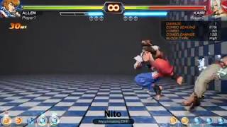 Fighting Ex Layer Beta (Demo) Allen Combo 52 hits