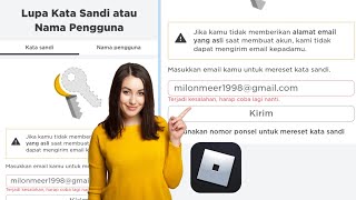 Bagaimana Memperbaiki 'terjadi kesalahan coba lagi nanti. kata sandi reset roblox