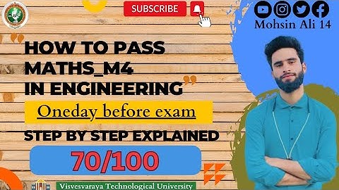 Engineering maths m4 vtu |Easy way to pass this subject 🔥🔥🔥💯