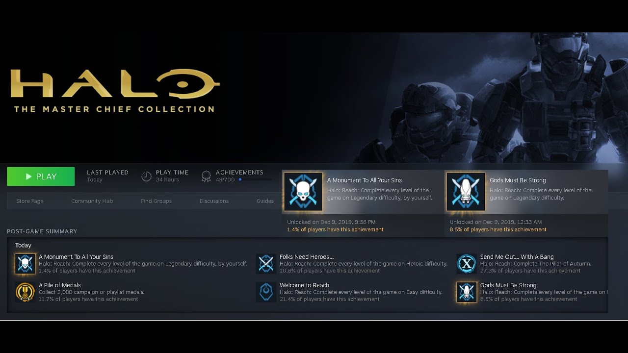 Halo Reach: MCC [PC] Legendary Complete - YouTube