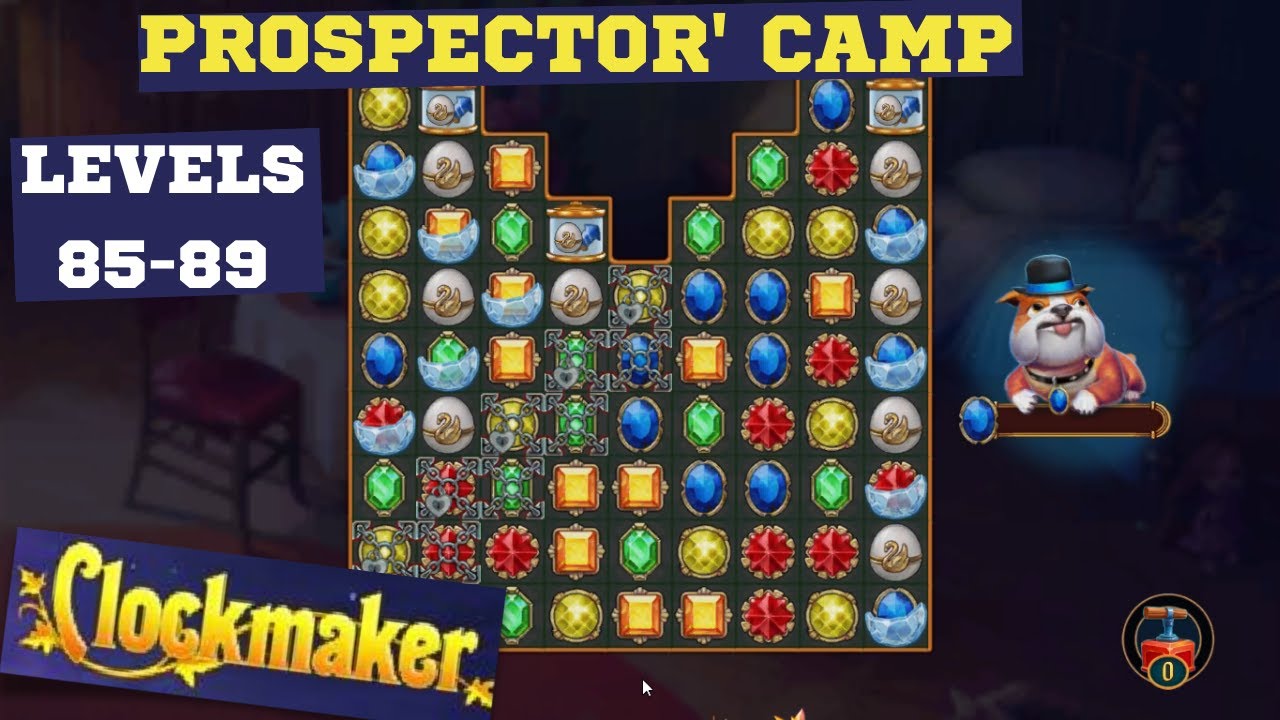 How to play Clockmaker Gold Rush Prospector's Camp levels 85-89 - YouTube