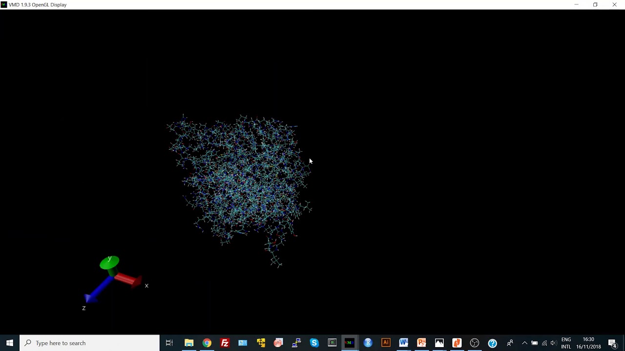 Loading Trajectory Files Dcd Files In Vmd Youtube