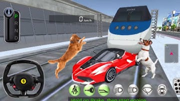 Ferrari Vs Bullet Train Railway Station In 3D Driving Class - Android IOS Gameplay